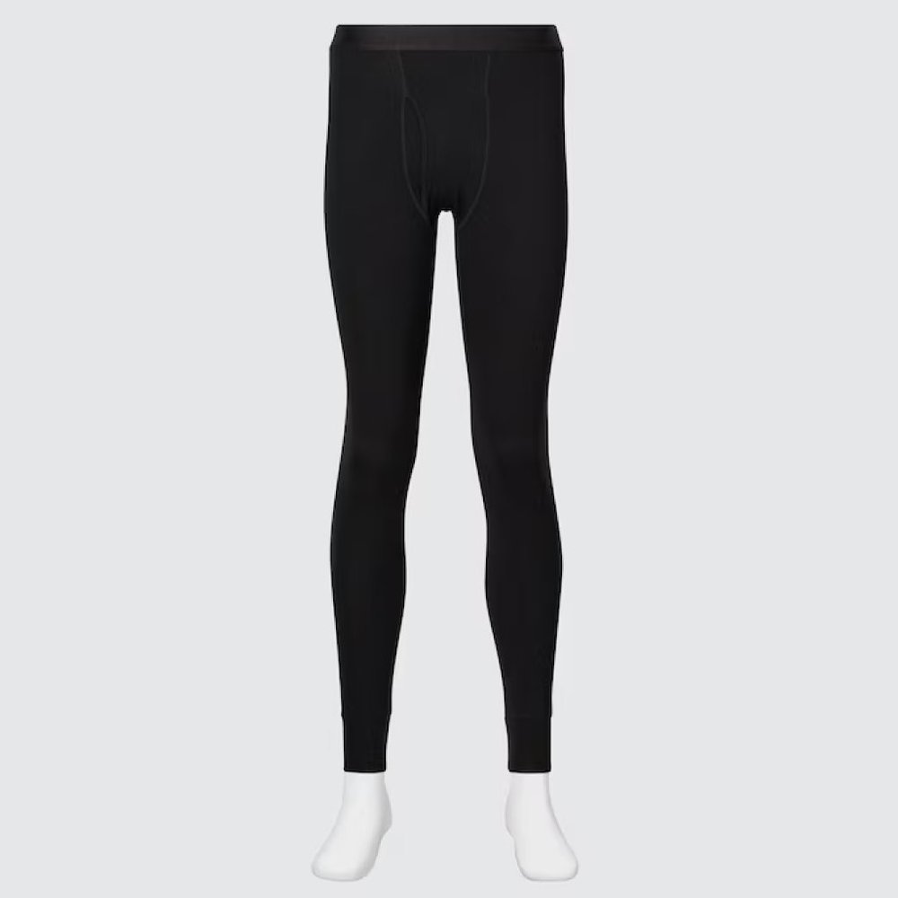 Uniqlo Black HEATTECH Cotton Tights (Extra Warm) Men's Size M
